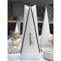 Candle with cross