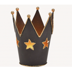 Candle Holder Crown, Metal