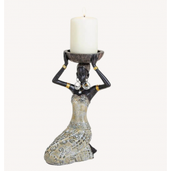 Candle Holder "African Woman"