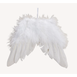 Hanger wing feather white