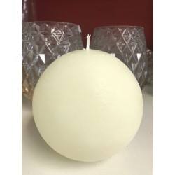 Ball candle, 10cm, frosted