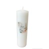 Wedding candle, printed, 7x19cm