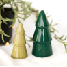 Set of 2 Green Ceramic Trees