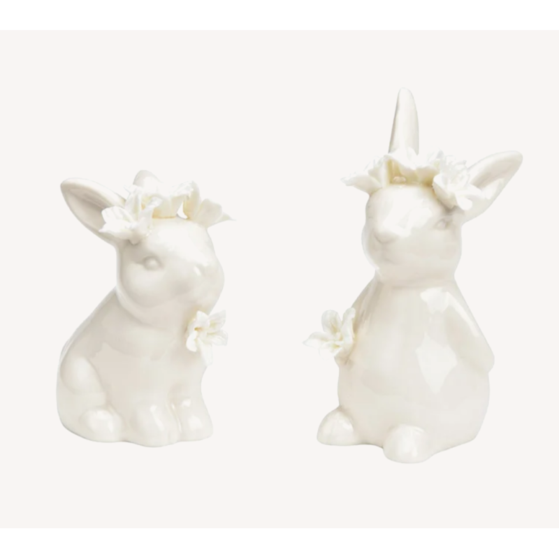 Flower Bunny, porcelain, 6cm