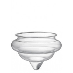 Glass floating tealight holder